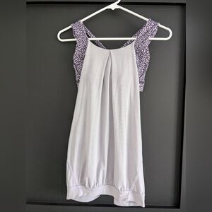 Lululemon Nouveau Limits Tank (Lilac / Miss Mosaic Lilac Deep Zinfandel)